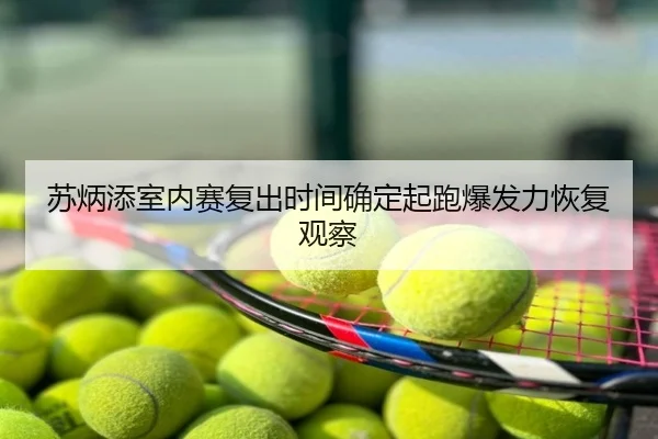 苏炳添室内赛复出时间确定起跑爆发力恢复观察